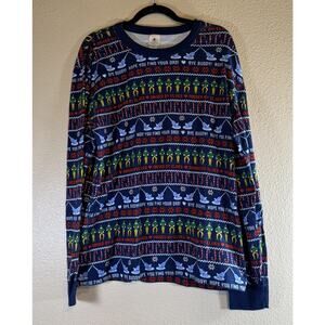 Hanna Anderson Size XL Elf Fairisle Organic Cotton Long John Pajama Top